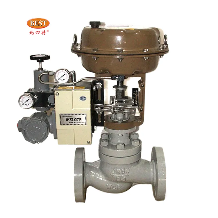 DN25-300 T856 4-20mA flow Pneumatic Diaphragm Single Sealing New Sleeve Control Valve flange Globe Valve