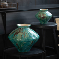 Pots en Céramique Verte en Gros, Vases Décoratifs pour Cadeaux, Chambre, Salle à Manger, Table, Hôtels et Gîtes