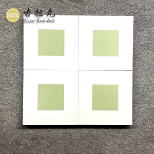 <span class=keywords><strong>Piastrelle</strong></span> Quadrate in Ceramica Moderne Bicolore Verde e Bianco per Bagno, Esterni, Hotel, Decorazione Murale, Parquet, Uso Interno - Product Image 6