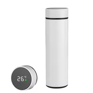 Thermos d'affaires bouteille d'eau en acier inoxydable à double paroi isolée fiole à <span class=keywords><strong>vide</strong></span> infuseur à thé pour couvercle étanche 500ml pour la nourriture - Product Image 1