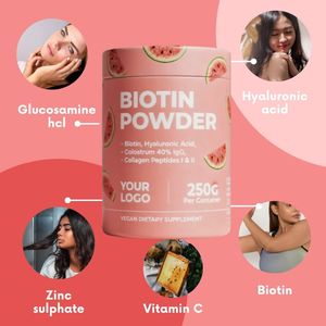 Özelleştirilmiş karışımları hammadde takviyesi Sulfat olmadan muz onarım <span class=keywords><strong>c</strong></span> vitamini Keratin kollajen biyotin tozu saç sağlığı için - Product Image 3