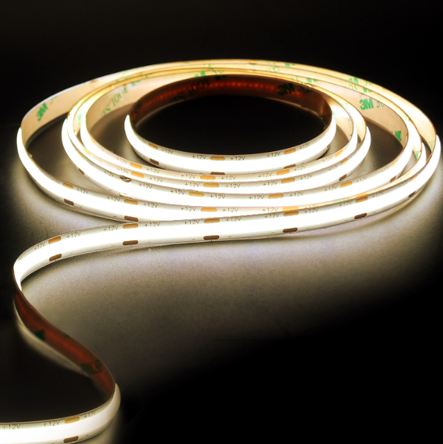 Hot Sale IP67or IP65 Outdoor Waterproof Cob LED Strip Light Energy-Saving 24V 12V LED Strips for Bedroom Use