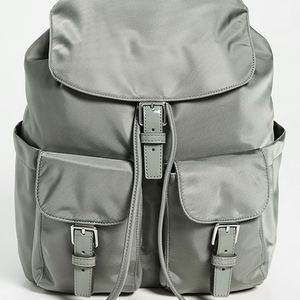 Unisex Large Nylon Backpack Fashionable Letter Pattern Multiple Pockets <b>Waterproof</b> <b>Drawstring</b> Closure Eco-Friendly Students - Product Image 2