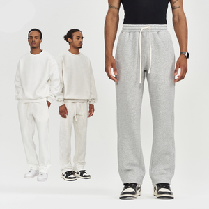 <span class=keywords><strong>Pantaloni</strong></span> Unisex Casual a Gamba Larga, Stile Streetwear Primaverile e Autunnale, Foderati in Pile, Vestibilità Ampia con Coulisse, <span class=keywords><strong>Pantaloni</strong></span> da <span class=keywords><strong>Uomo</strong></span> - Product Image 2