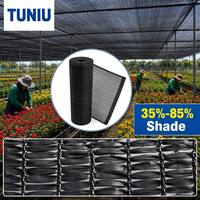Hoge kwaliteit HDPE TUNIU zwarte schaduwdoek voor bloementuin zonwering tuinbouw UV-bescherming buitenlandbouw
