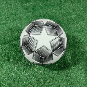 Ballon de football en PVC, taille officielle 5, écologique, résistant à l'usure, pour intérieur/extérieur, doux et coloré, pour l'entraînement - Product Image 3