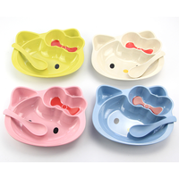 Ensemble de 5 bols amusants et mignons en fibre de bambou pour enfants, écologiques, sans BPA, de qualité alimentaire