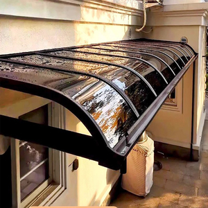 Abri de fenêtre extérieur moderne en alliage d'aluminium, pare-vent, pour balcon et protection solaire - Product Image 1