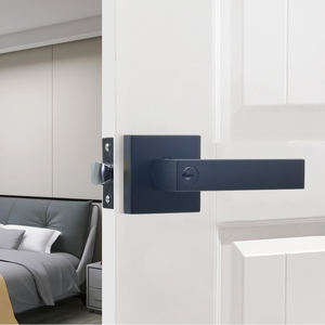 Manija de Puerta de Pasillo Negra Mate Más Vendida, Manija Cuadrada para Armario, Juego de Manijas Interiores Resistentes - Product Image 3