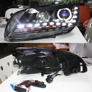 Feu pour Volkswagen <span class=keywords><strong>Passat</strong></span> B7 2011-2015, phare à LED avec yeux d'ange, feu <span class=keywords><strong>de</strong></span> <span class=keywords><strong>jour</strong></span> - Product Image 1