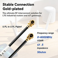 Câble d'antenne interne LTE MHF1 U.FL vers U.FL 1.13mm, câble de raccordement RF 50mm pré-étiqueté pour adaptateur de module sans fil 4G