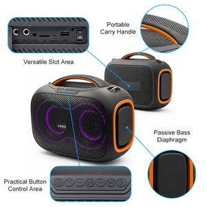 Enceinte portable 40W pour divertissement à domicile avec lumières LED RGB, USB, <span class=keywords><strong>carte</strong></span> TF et radio FM - Product Image 6