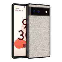 Coque Google Pixel en Tissu TPU Couleur Unie Toile Minimaliste Anti-Chute pour Google 7A 6A 5A 4XL