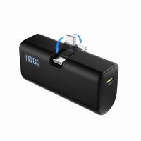 Vente en gros de batteries externes 20W 5000mAh 2 en 1 à charge rapide, best-seller, avec entrée/sortie USB-C rotative à 180 degrés