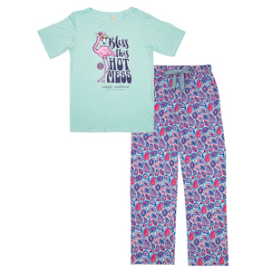 Ensemble <span class=keywords><strong>pyjama</strong></span> pour femme en tricot doux à imprimé <span class=keywords><strong>animal</strong></span> élégant, 2 pièces, haut et bas, <span class=keywords><strong>pyjama</strong></span>, fabrication en usine - Product Image 4