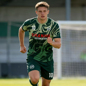 Maillot de football personnalisé en polyester 100% à séchage rapide, respirant, pour hommes - Product Image 1