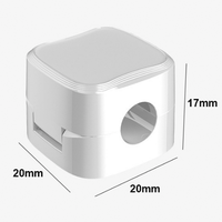 6 pièces de clips de câble multifonctionnels en ABS noir/blanc, organisateur de câbles, gestion des câbles, support de câble USB, pour bureau, voiture, maison, bureau