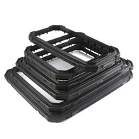 Boîte arrière et boîtes latérales en plastique pour moto 25L-100L, accessoires étanches, ensemble de cadre central