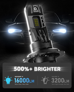 Lampadina LED <span class=keywords><strong>H7</strong></span> <span class=keywords><strong>Mini</strong></span> 1:1 per N63, 16000LM 70W 12V 6500K, Nuova Illuminazione Auto Universale - Product Image 4