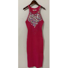 Abito elegante da ballo con paillettes lungo fino al pavimento da donna XS per feste serali ed eventi formali con Silhouette a fessura - Product Image 1