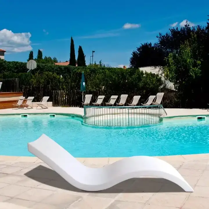 Espreguiçadeira de bronzeamento ao ar livre para piscina Espreguiçadeira Espreguiçadeira de sol