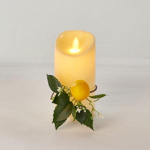 Décoration florale multifonctionnelle en forme de bouteille de vin rouge en verre Mason avec citron frais, petite décoration, simulation d'anneau de serviette doré <span class=keywords><strong>pour</strong></span> mariage - Product Image 3