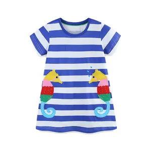 子供のためのカジュアルな女の赤ちゃんの子供服夏のバビチュチュをドレスアップ綿の女の子のドレス