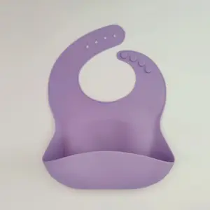 Silicone Bib Waterproof Baby Feeding Kids Bibs for Children Eating Cute Baby Wears Print OPP Bag Customize Logo Support Button