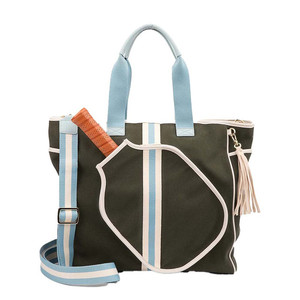 Free Sample Jiayuan Custom Logo <b>Green</b> Polyester Waterproof Crossbody Sports Tennis Pickleball Paddle Carry <b>Backpack</b> Sling Bag - Product Image 3