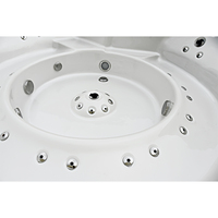 Jacuzzi Redondo para 6 Personas, Moderno, de Acrílico, para Hidroterapia, para Hoteles y Resorts