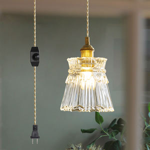 Petite suspension décorative Luminaires de luxe en verre transparent ArtDecor Éclairage intérieur pour la maison, le salon et la chambre à coucher - Product Image 2
