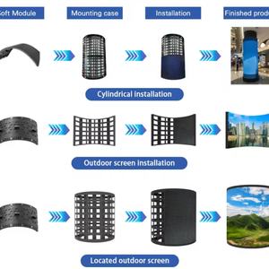 Pantalla LED Flexible para Interiores P2.5, Pantalla Curva Cilíndrica de 360 Grados, Brillo de 600 cd, Garantía de 3 Años - Product Image 6