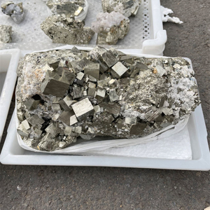 Di alta qualità naturale ruvido calcopirite minerale esemplare di pietra grezzo cubo pirite cristallo di quarzo per la decorazione domestica - Product Image 1