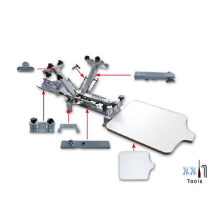 4 Color 1 Station Silk Screening Screenprint Press <strong>Screen</strong> <strong>Printing</strong> <strong>Machine</strong> - Product Image 5