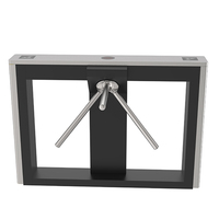Tourniquet trépied semi-automatique IP66 pour entrée de supermarché avec contrôle d'accès RFID/visage/QR/empreinte digitale/ESD, en acier inoxydable sans balais