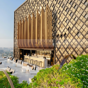 แผงด้านหน้าของสแตนเลส3D ผนังด้านนอกโรงแรมทำจากทองแดงวัสดุ316 V44 - Product Image 1