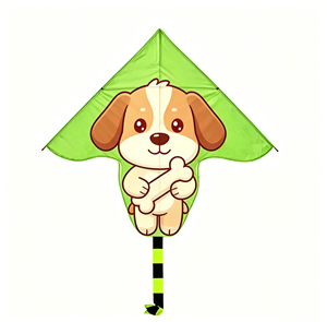 <span class=keywords><strong>Cerf</strong></span>-<span class=keywords><strong>volant</strong></span> pour enfants en forme d'animal de dessin animé, facile à faire voler, en polyester, triangulaire, avec longue queue, pour les sports de plein air et les jeux en famille - Product Image 1
