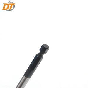 מקדח שפיץ משושה להחלפה מהירה <span class=keywords><strong>1</strong></span>/4 אינץ' מפלדת פחמן גבוהה DT, מקדח עץ בעל 3 נקודות שחורים, באריזת בליסטר - Product Image 5