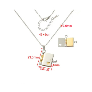 Regalo di <span class=keywords><strong>San</strong></span> <span class=keywords><strong>Valentino</strong></span> <span class=keywords><strong>per</strong></span> <span class=keywords><strong>Lei</strong></span>: Collana Trendy in Acciaio Inossidabile Placcato Oro 18K con Scritta 'L'Amore Eterno' <span class=keywords><strong>per</strong></span> Feste - Dropshipping - Product Image 6