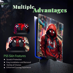 สติ๊กเกอร์ตกแต่งเครื่องเกม Playstation PS5 ลายสไปเดอร์แมน พิมพ์สีเต็มรูปแบบ - Product Image 1