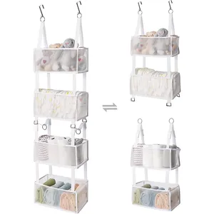 Over De Deur Huishoudelijke Artikelen Met 4 Clear Window Pocket Badkamer Organisatoren Voor Thuis Opslag & Organisatie Closet Organizer