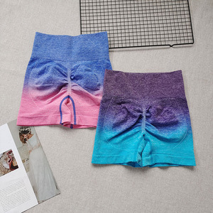 Quần tập thể dục thể thao hông đào dốc cho nữ quần đùi tập Yoga ba vòng eo cao bó sát chạy bộ XXL eo co giãn nhanh khô - Product Image 4