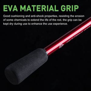 <span class=keywords><strong>Canne</strong></span> à pêche de <span class=keywords><strong>mer</strong></span> en carbone 24T 1.98m 2.1m 2.4m 2.7m avec siège de moulinet ABS EVA Grip et anneaux de guidage en céramique Conception de durabilité améliorée - Product Image 4