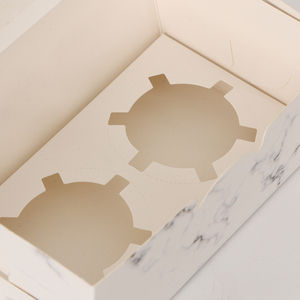 Tùy Chỉnh 2/4/6/12 Cupcake Hộp Giấy Tốt Hộp Quà Tặng Cho Bánh Và Món Tráng Miệng Thời Trang Bầu Không Khí Hiển Thị Container - Product Image 2