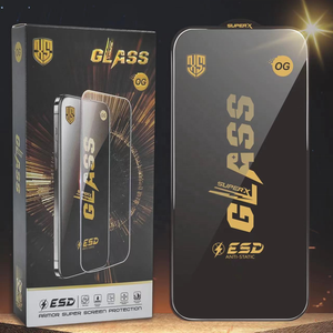 Film de <span class=keywords><strong>protection</strong></span> en <span class=keywords><strong>verre</strong></span> trempé OG ESD HD Armor Super Screen pour <span class=keywords><strong>iPhone</strong></span> 17, 16, 15, 14 Plus, 13, 12, 11 Pro MAX Plus, X, XS, XR, 7, 8, <span class=keywords><strong>SE</strong></span> - Product Image 2