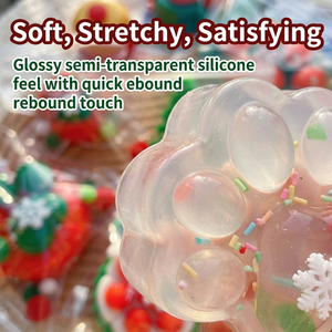 Jouet Squishy Bonhomme de Neige de Noël Mignon et de Haute Qualité, Jouet Anti-Stress à Rebond Lent, Cadeau de Noël - Product Image 3