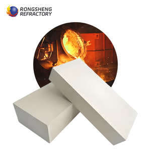 Briques réfractaires à haute résistance thermique, résistantes aux acides, en céramique d'alumine, tuiles pour cheminées, blocs de briques réfractaires - Product Image 1