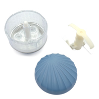 Draagbare handmatige knoflookpers, mini handmatige voedselhakker voor kleine keukens, multifunctionele uienhakker voor knoflook
