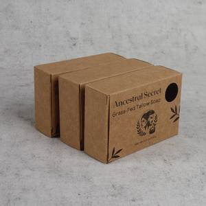 Rigid Paperboard Sponge Lining Gold Foil Embossing Vanishing Matt Lamination UV Coating Custom Recyclable Folding Soap Box - Product Image 3