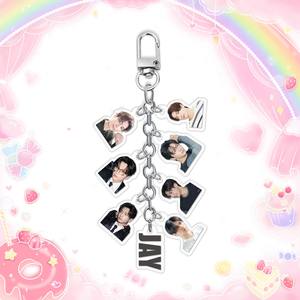 Porte-clés à chaîne de téléphone portable <span class=keywords><strong>en</strong></span> acrylique imprimé double face personnalisable (1 pièce) Kpop Enhypen - Product Image 5